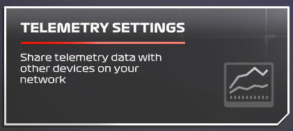 UDP telemetry settings